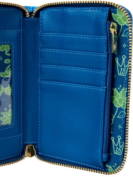 Loungefly Disney Princess And The Frog Wallet Tiana Glow Zip 15th Anniversary - Picture 5 of 6